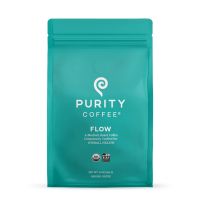 FLOW Purity Organic Coffee - Medium Roast Ground Coffee (12 oz)