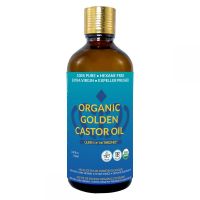 Organic Castor Oil 3.38 oz 100% Pure, Hexane-Free, Extra Virgin 